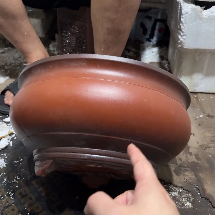 紫砂花盆口径31高度15