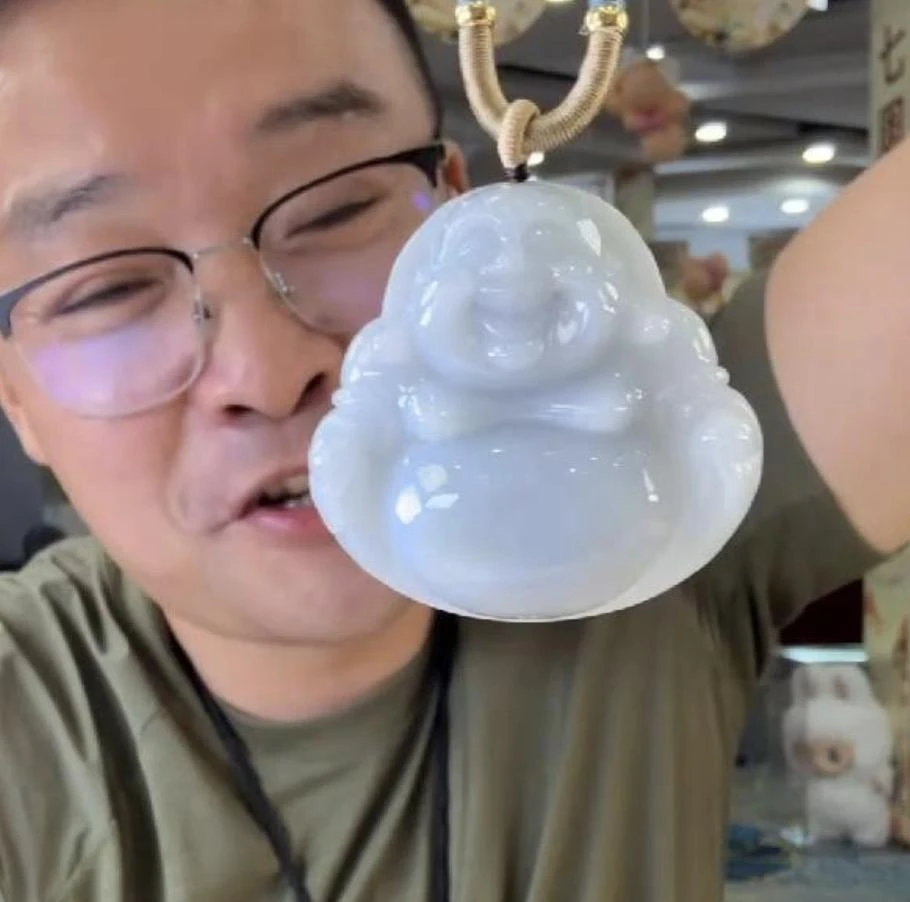 「11.15一哥精选」天然缅甸翡翠挂件/FGJ005-佛公/多样性发一