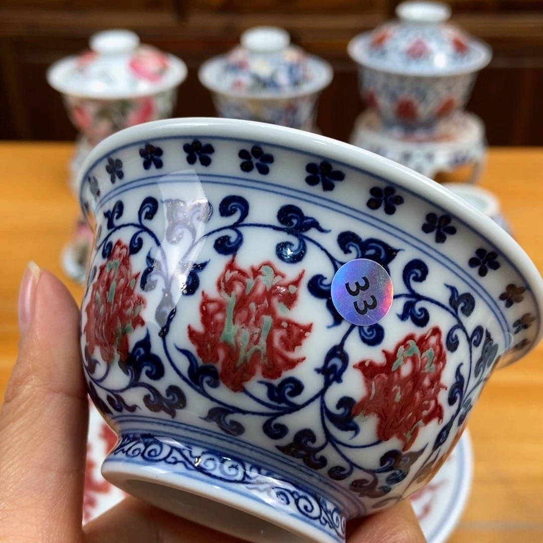 手绘现代茶具非古董