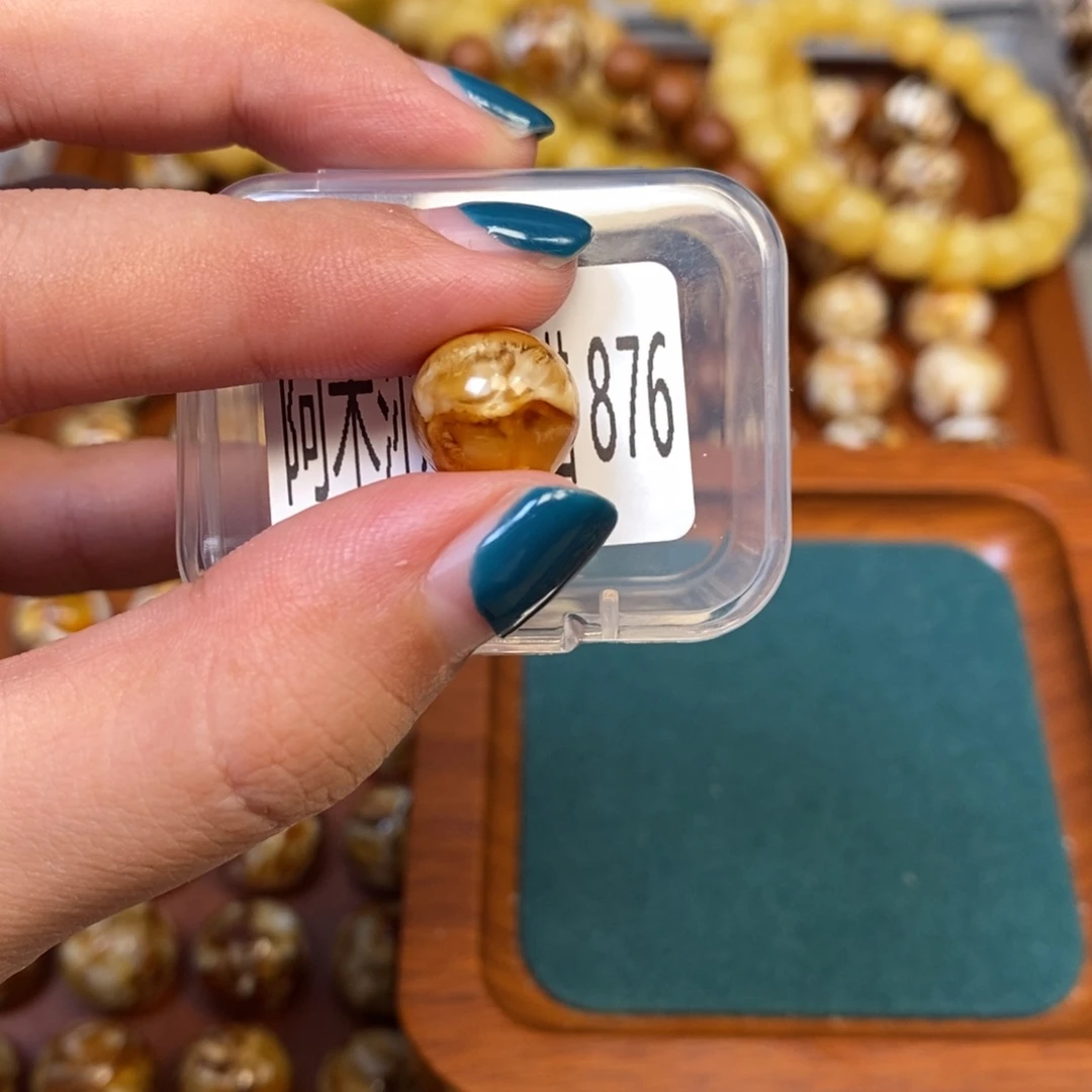 把件猴头核桃沁色圆珠老型876