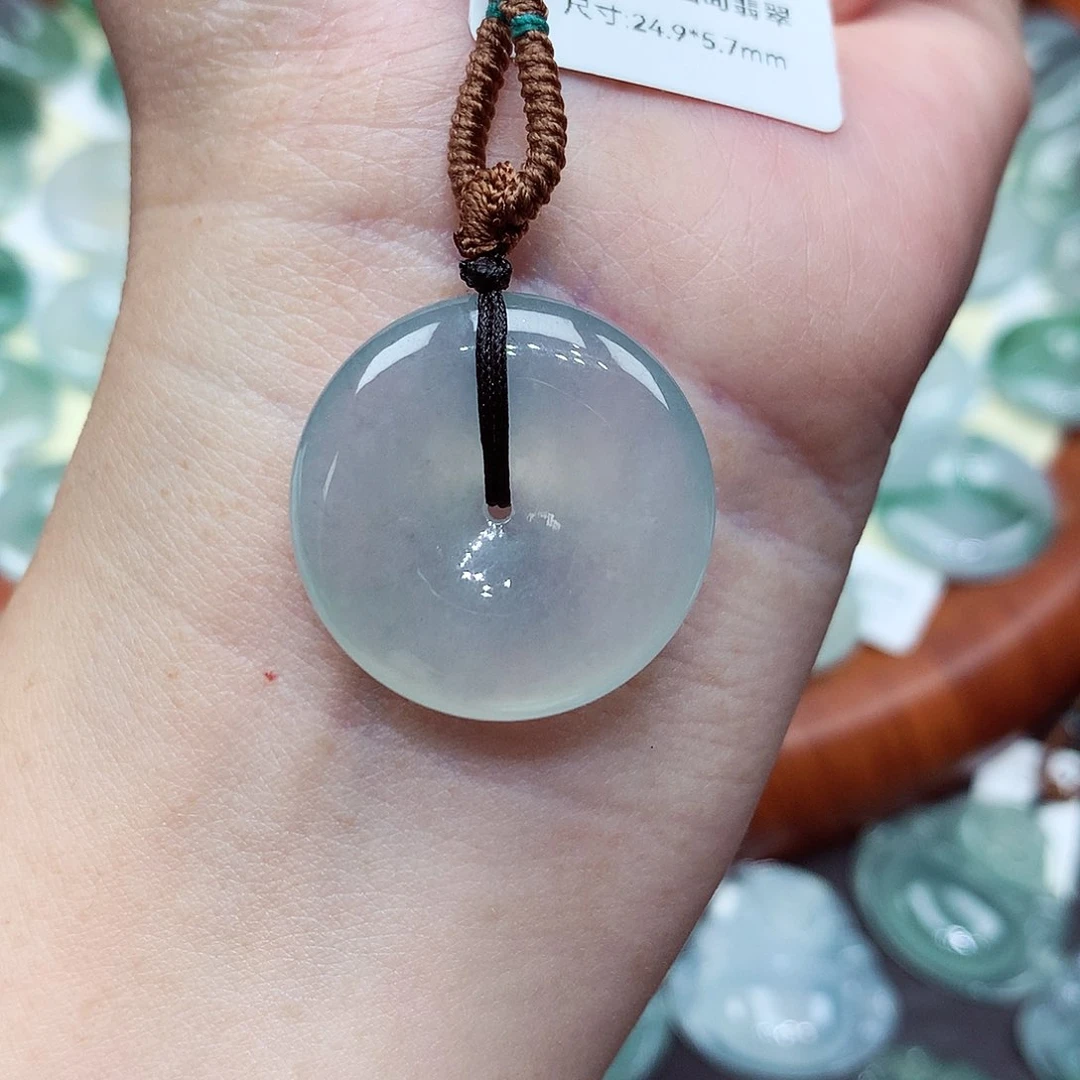 翡翠未镶嵌颈饰翡翠10，24.9/5.7