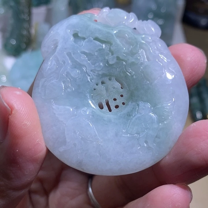 【闪购商品】颈饰未镶嵌翡翠喜上眉梢