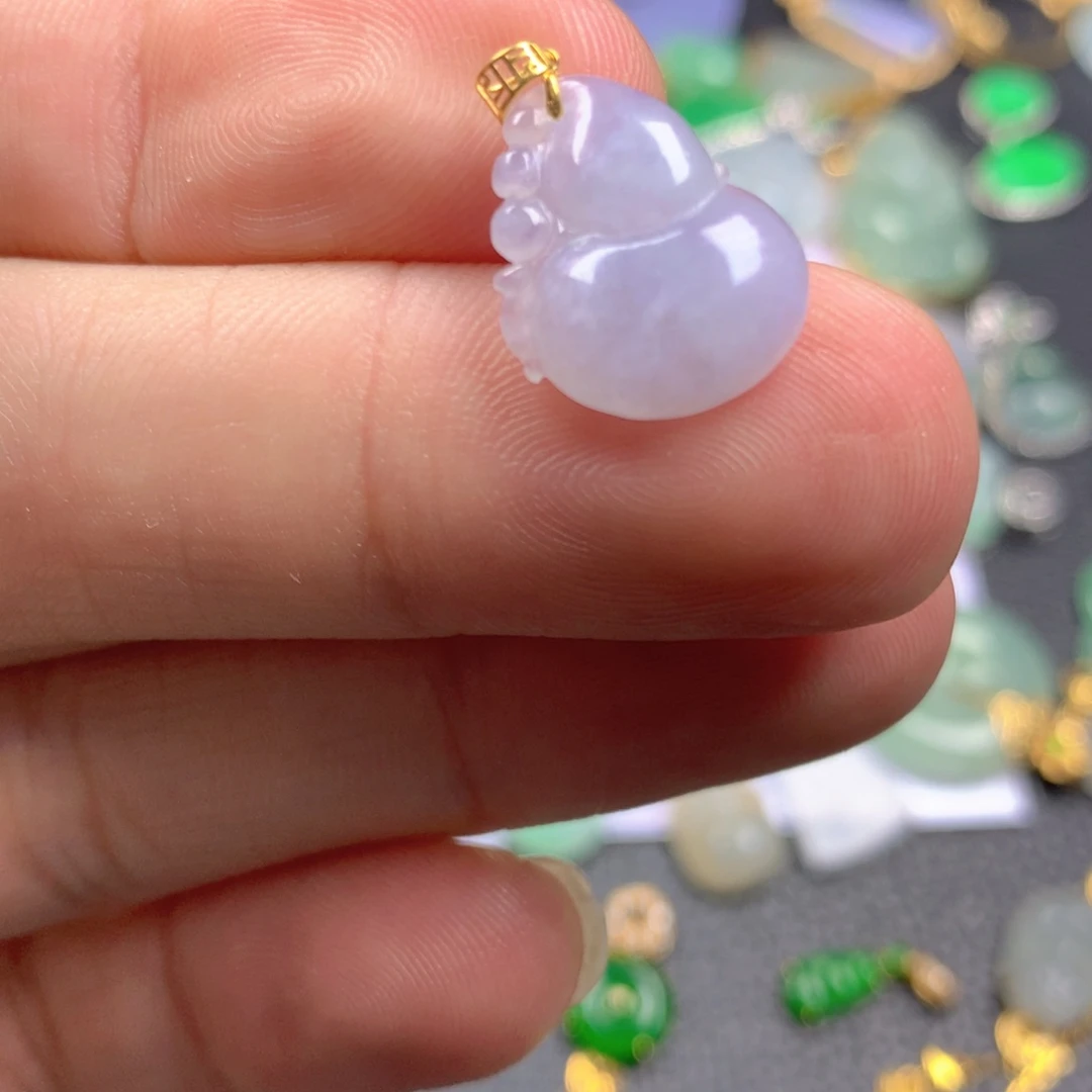 【闪购商品】翡翠颈饰18K金镶嵌翡翠