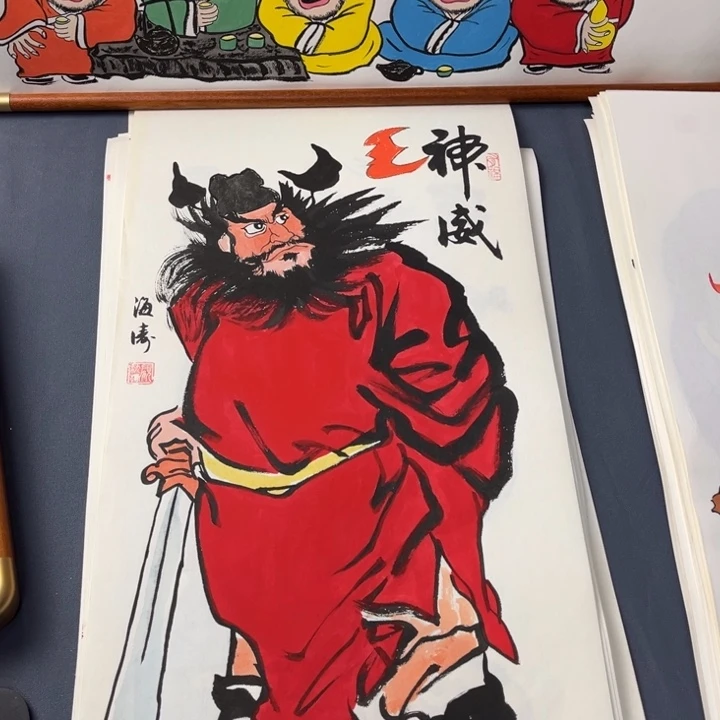 国画纯手绘禅意画作品