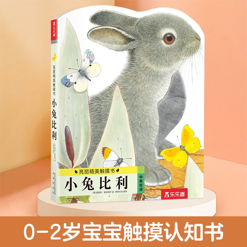 亮丽精美触摸书：小兔比利 0-3岁幼儿早教启蒙感官认知触感翻翻书