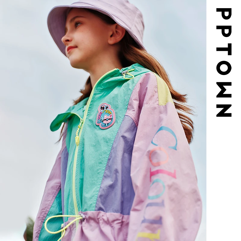 2025秋季新款女童薄款运动时尚休闲中长款风衣外套巴巴小镇13237