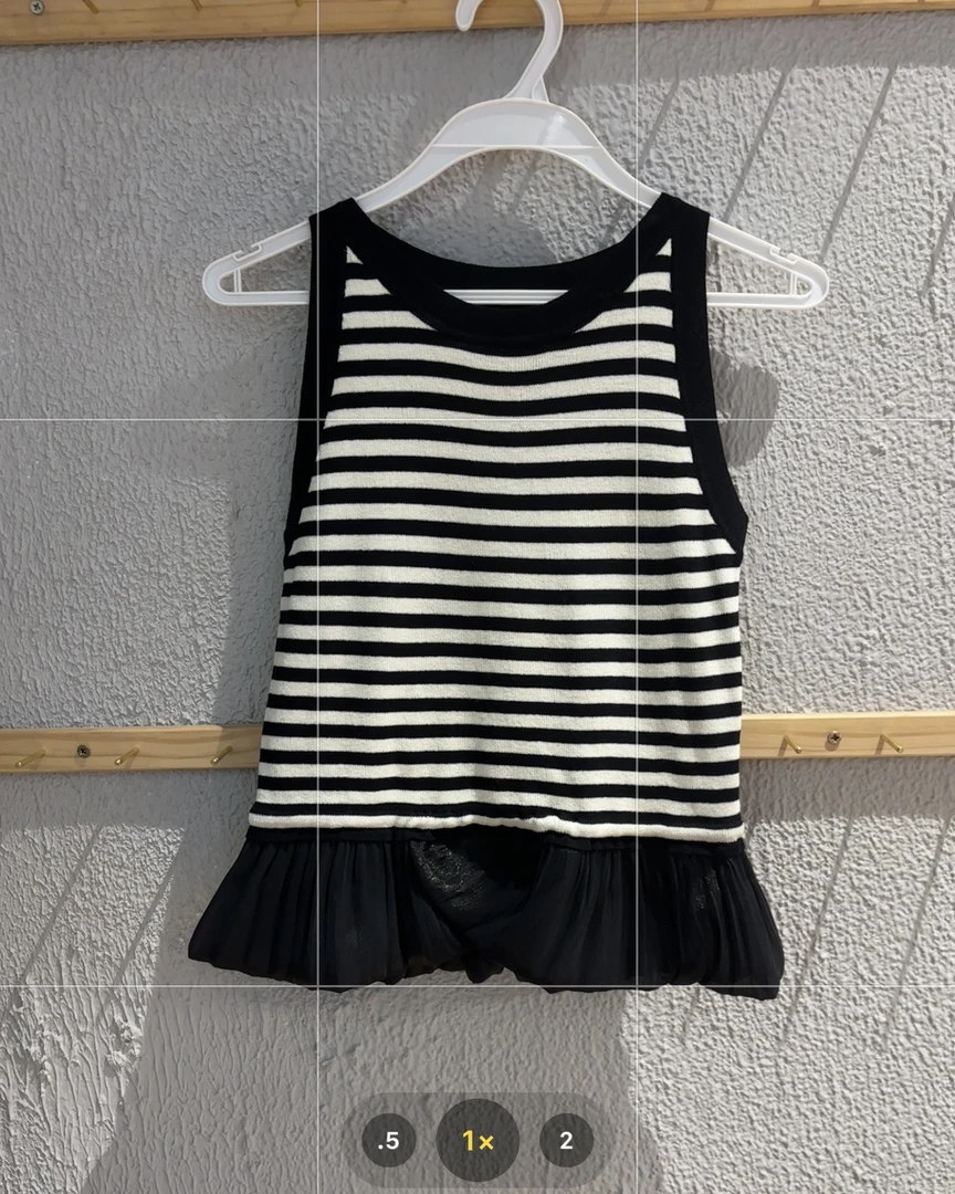 新疆包邮“自由假期”DD6012#衣长50 条纹背心