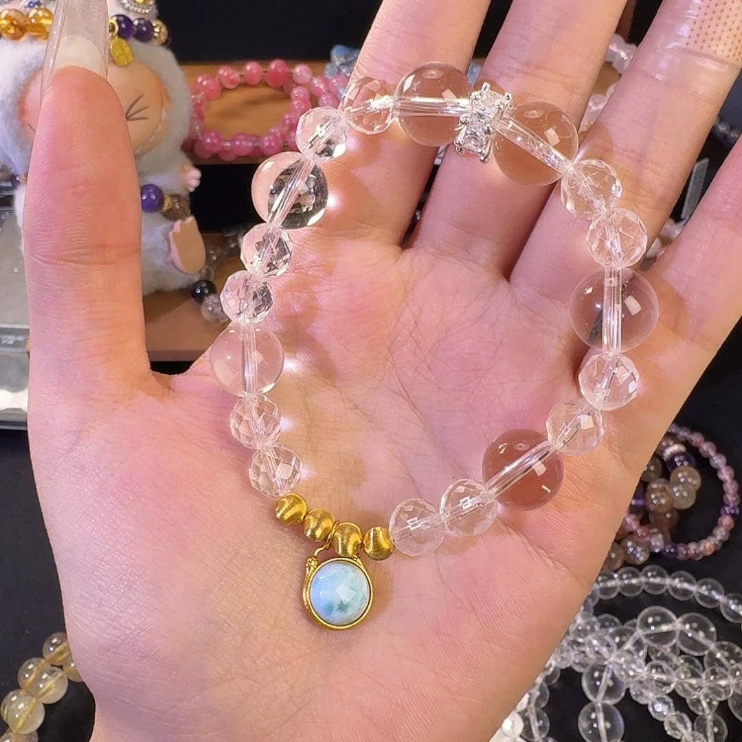 水晶手链未镶嵌海洋之心