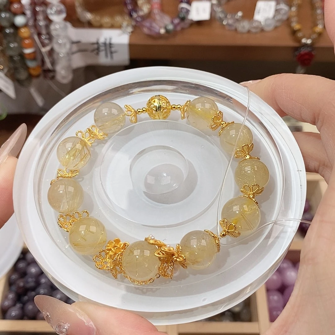 水晶手链未镶嵌蛋****边14