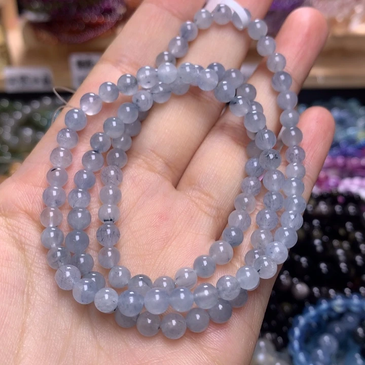 未镶嵌手串水晶5.2兔毛