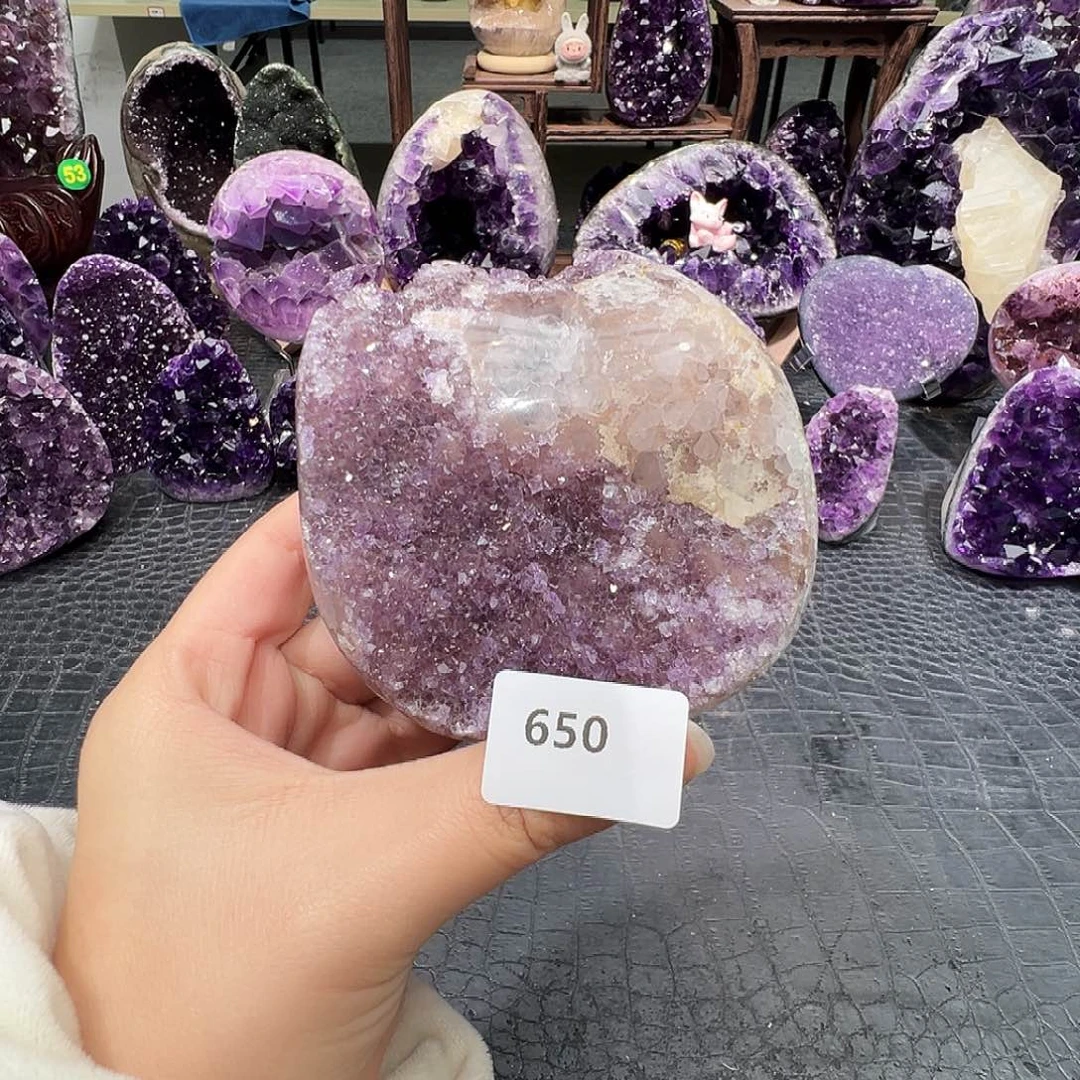 珠宝半成品未镶嵌紫晶