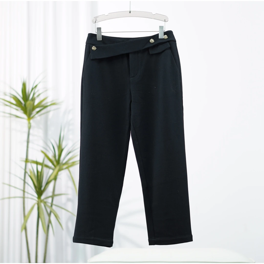 朗S系列  F358 女装春秋时尚休闲裤经典黑8Q523K137