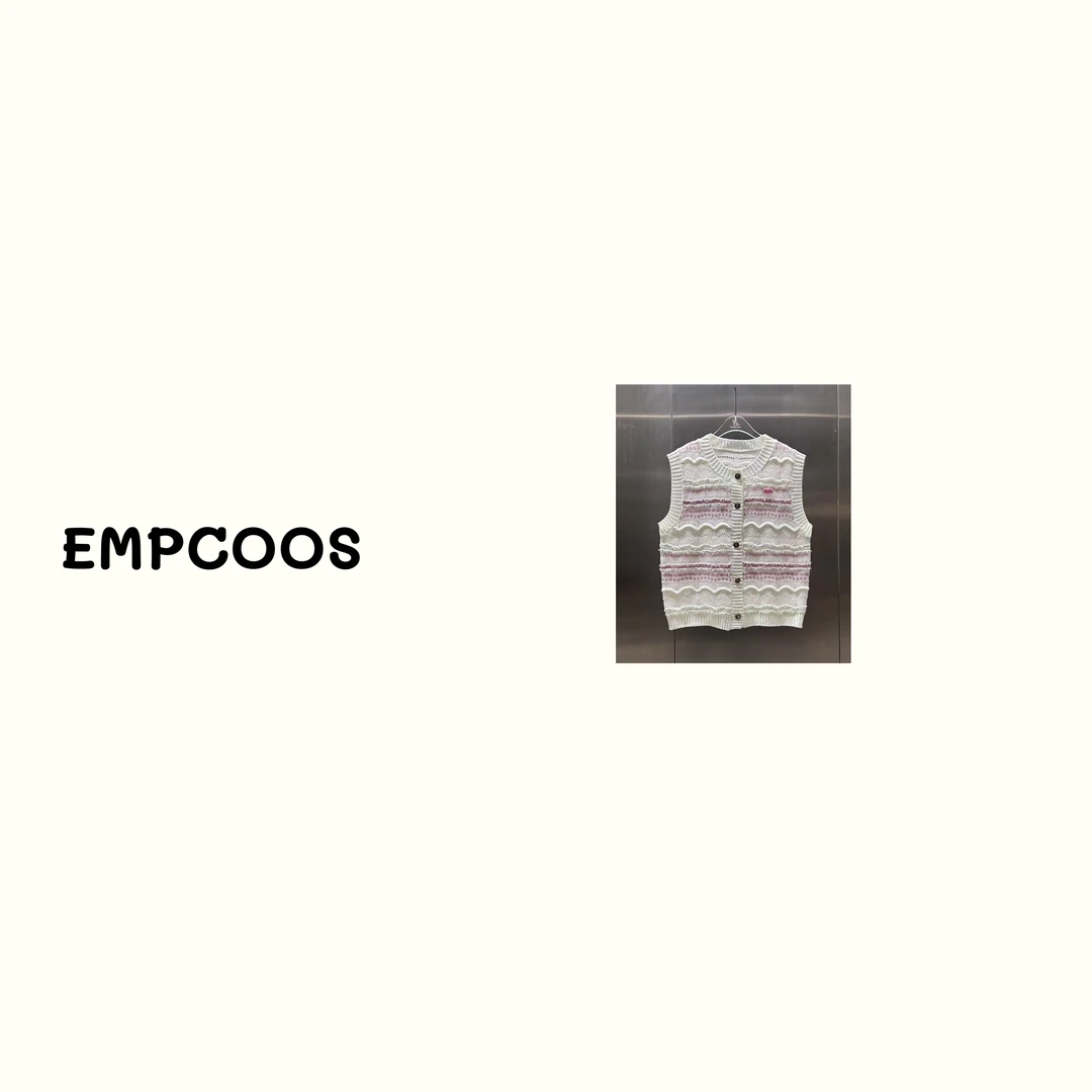 【EMPCOOS】植物花卉休闲风毛针织衫复古百搭运动 688