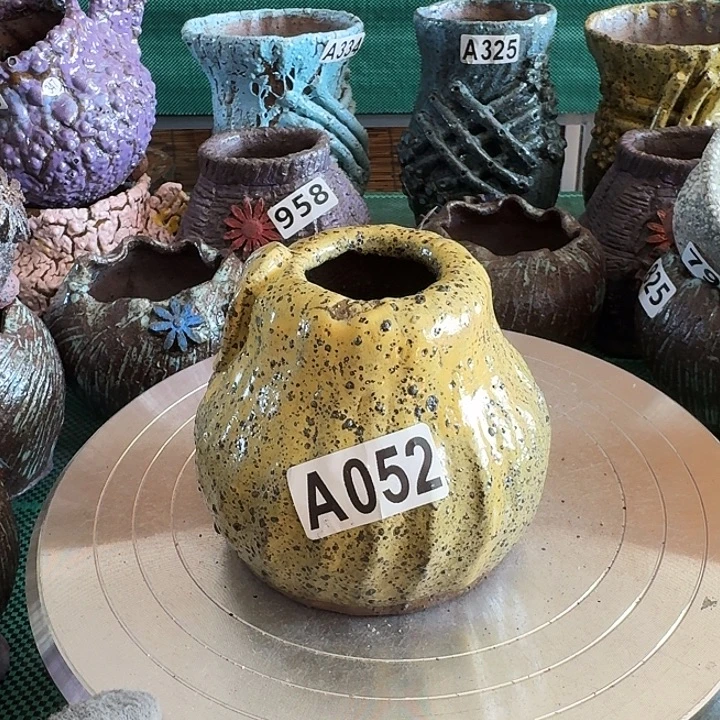 内口3.5高9粗陶手工