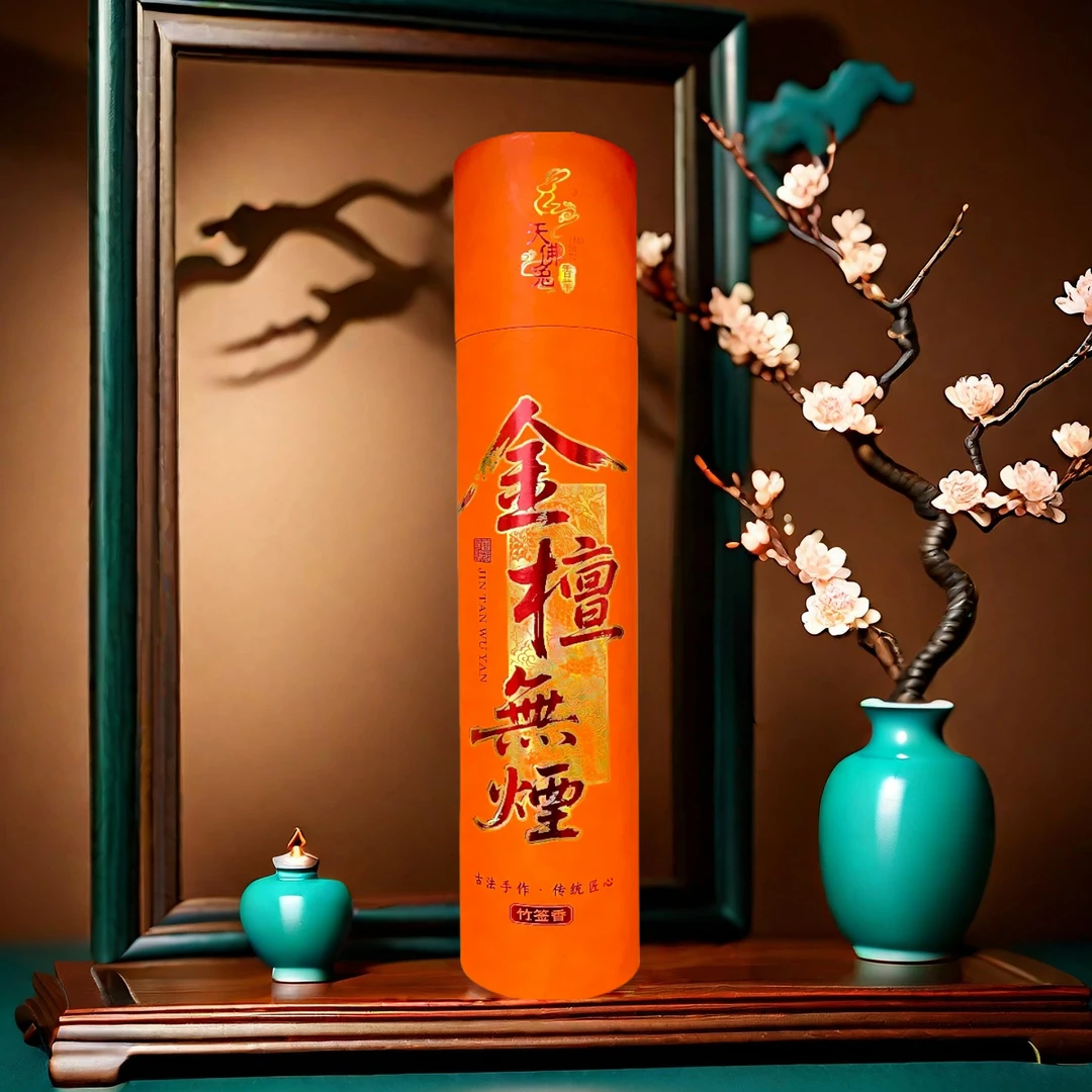 天佛兔无烟金檀筒装家用