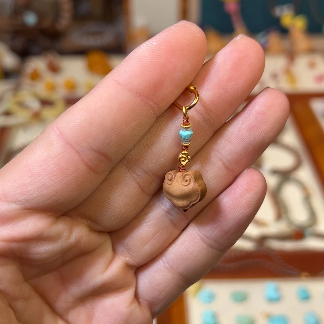 木质类老山檀如意小滴溜