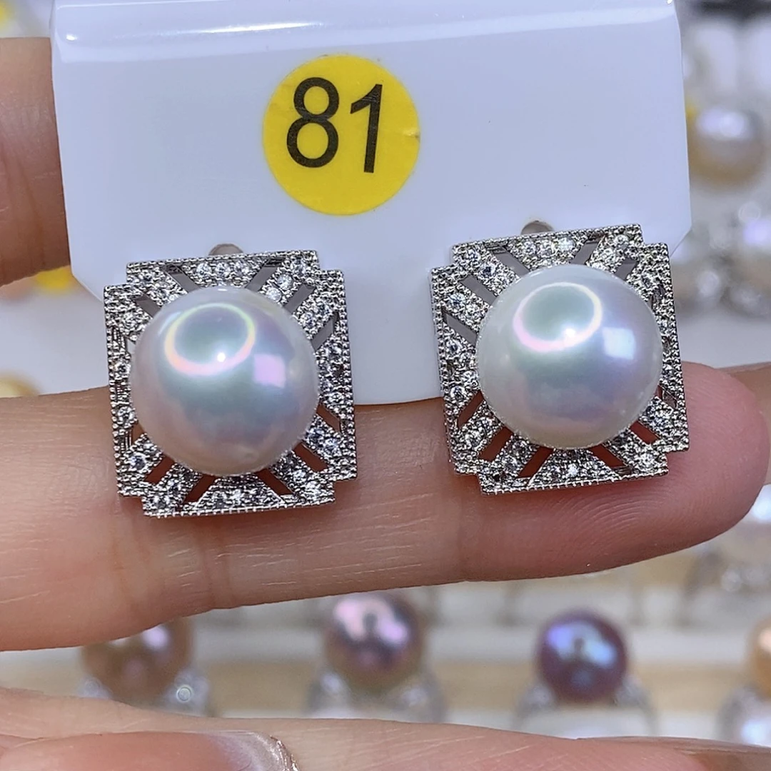 淡水珍珠未镶嵌耳饰