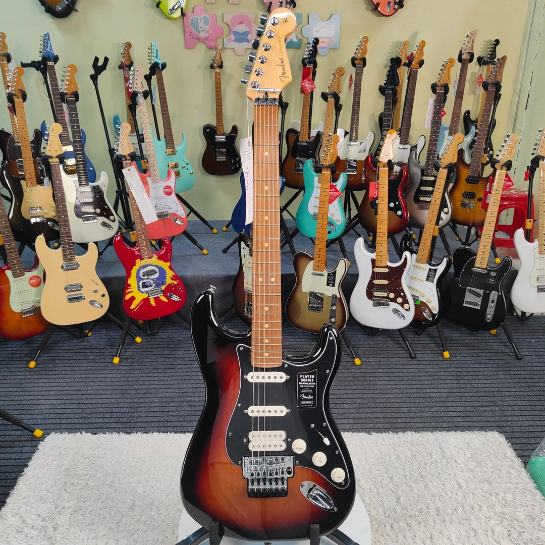 特价琴Fender芬达玩家大双摇 巴西红檀指板1149403500三色渐变