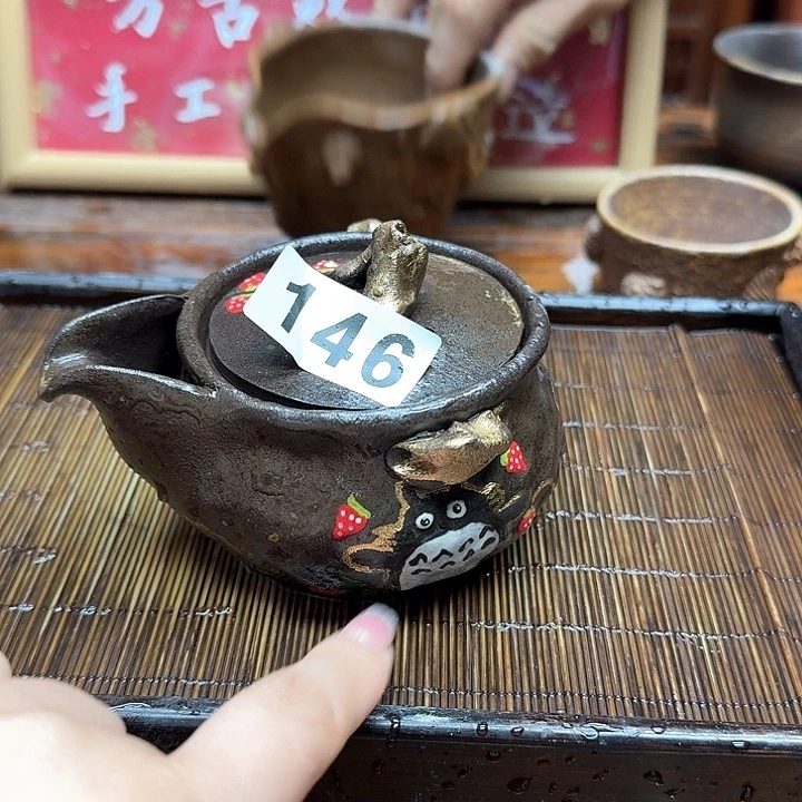 纯手工制作粗陶茶具