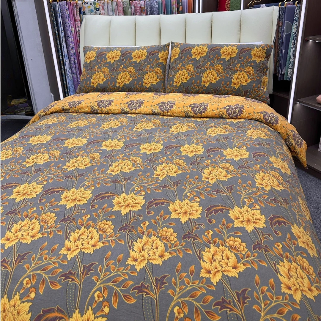 轻奢复古双层纱四件套--如梦花语-7