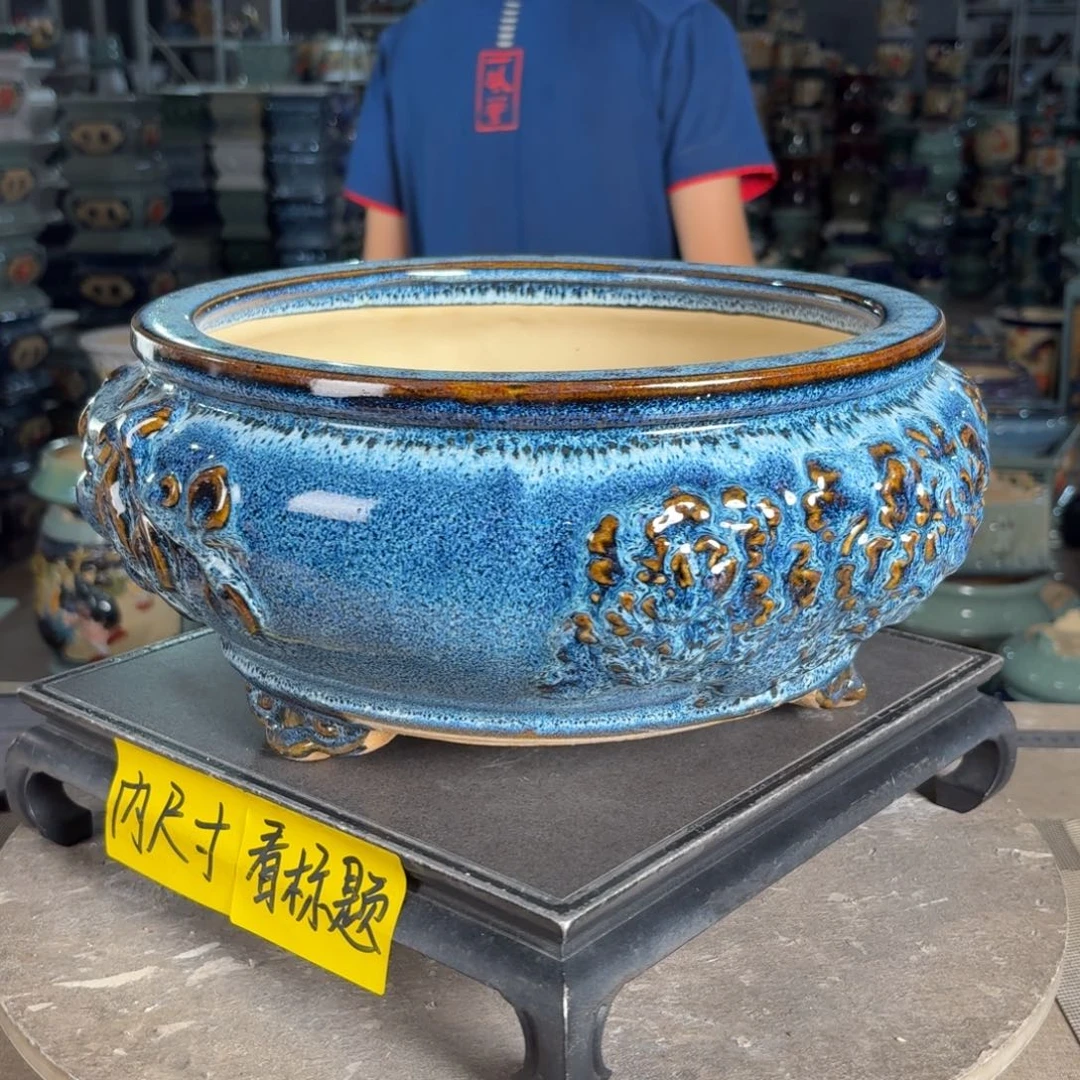 一风堂石湾花盆 内26*12
