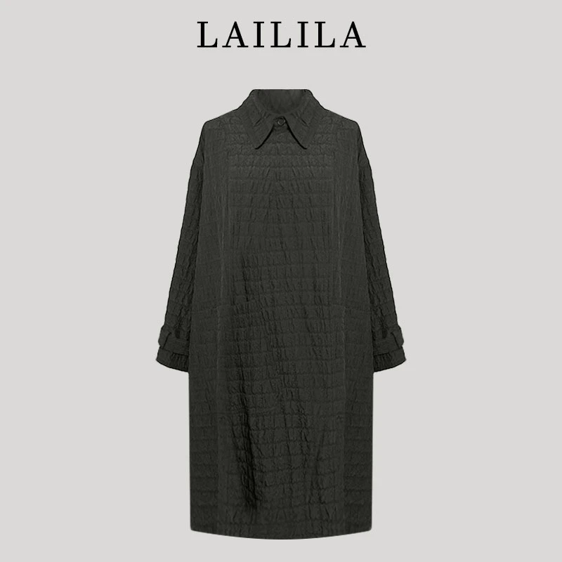 LAILILA【昵雅】25早秋新品中长款外套QJ508AC09-107
