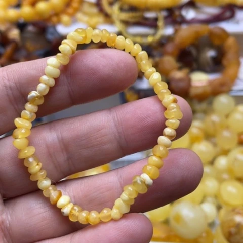 手串植物珀未镶嵌手串