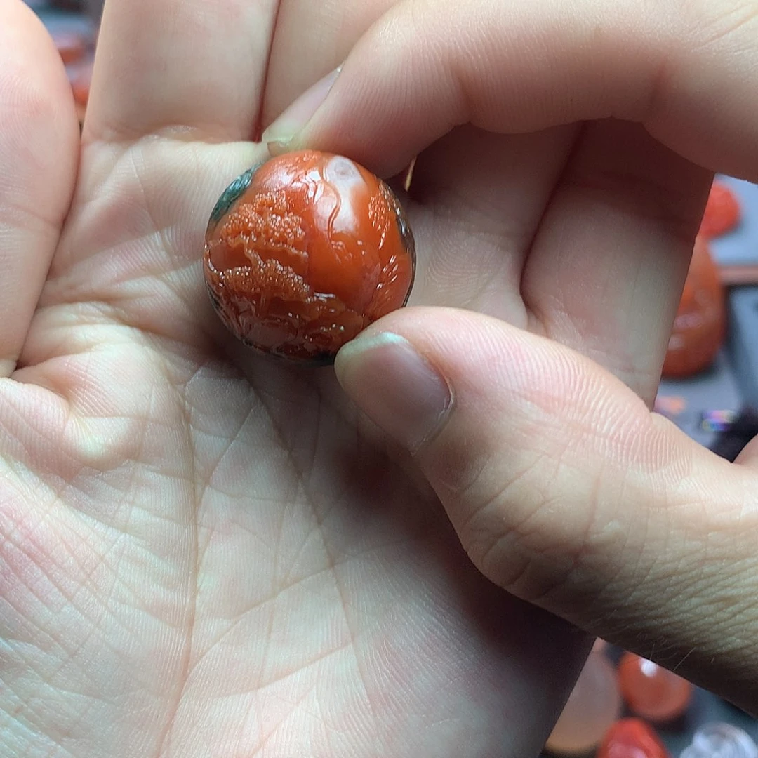 s***i南红玛瑙1未镶嵌阿东寨老南红单珠