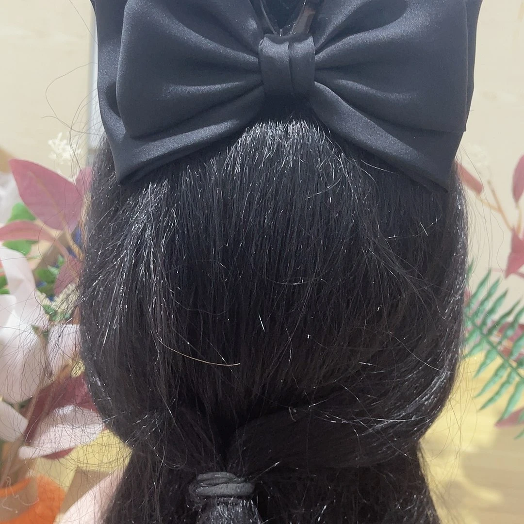 皮质铁合金蝴蝶结发夹