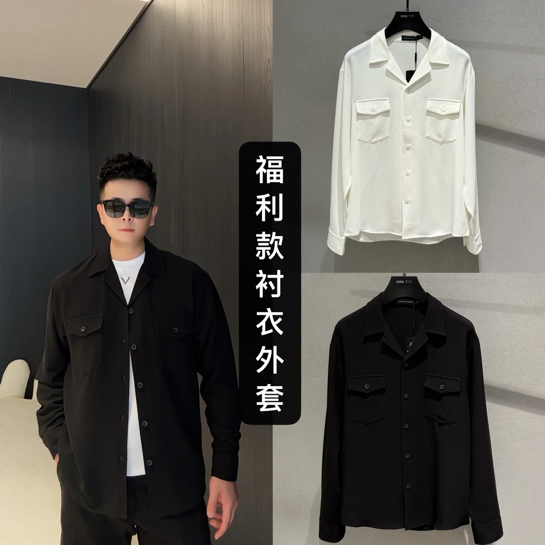 BLANDOO "福利款" 男士简约百搭衬衫版棉麻外套9005
