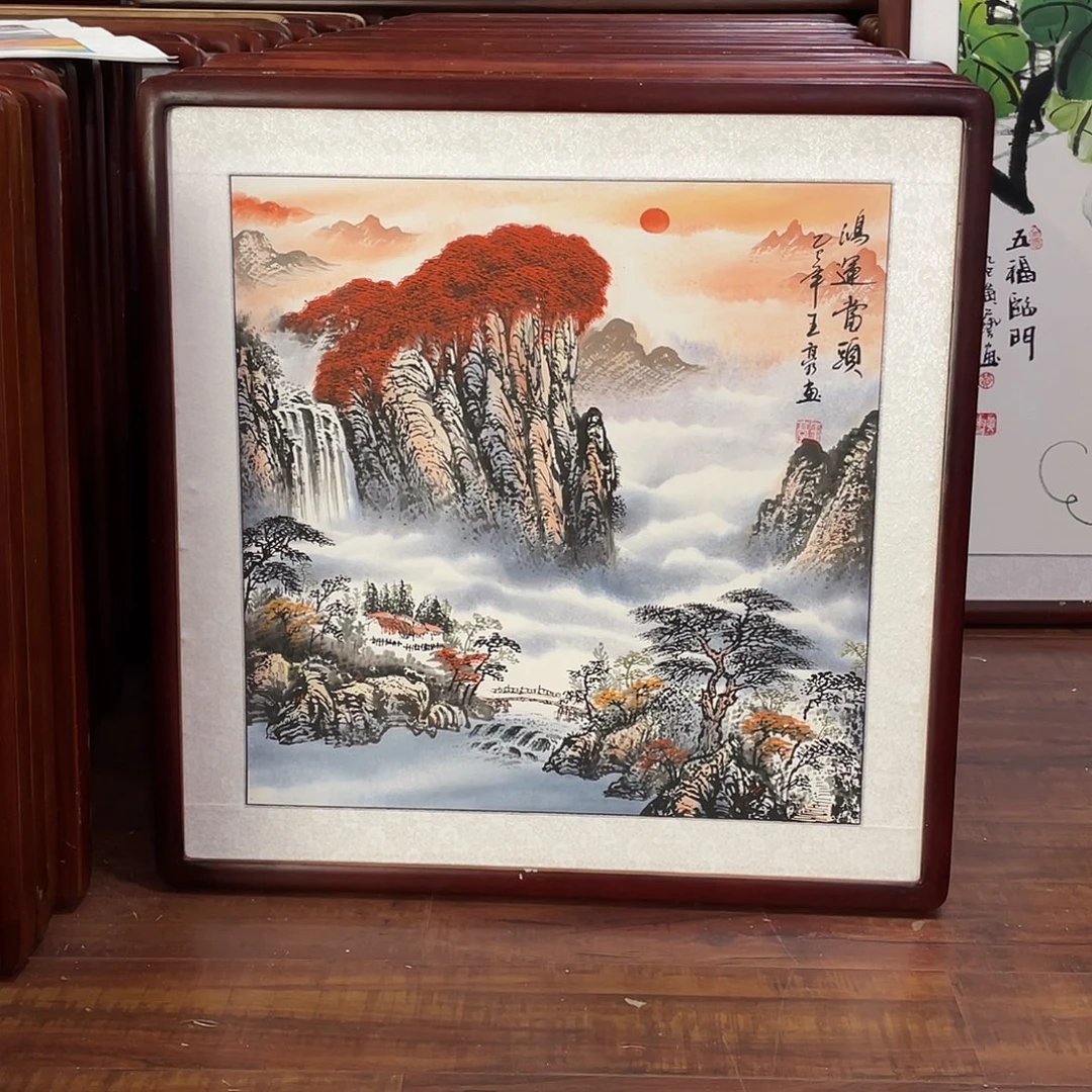 国画带框尺寸63*63厘米