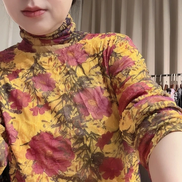 蓝***姬韩国高弹菠萝衫F码
