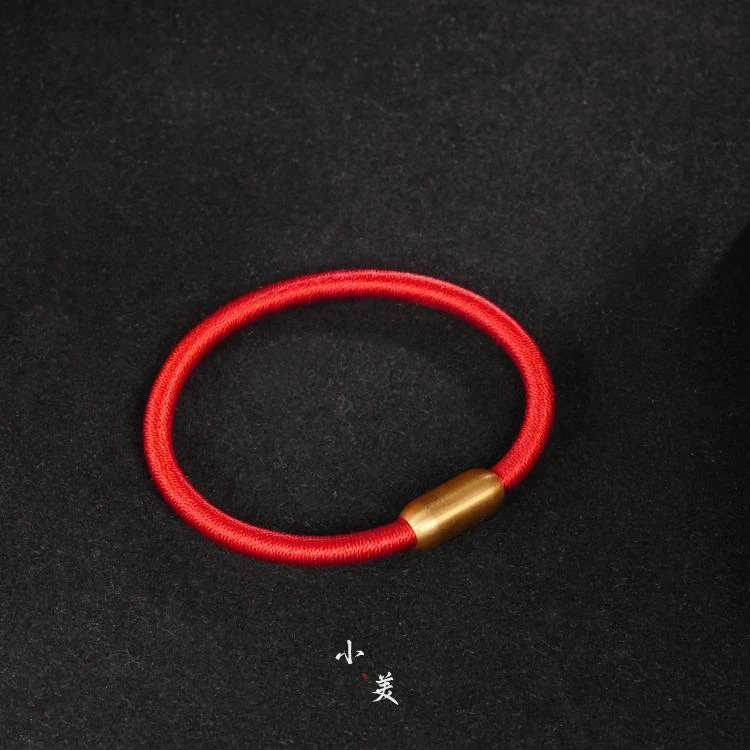 含辰砂工艺品朱砂红绳太太编织手绳 好运岁岁平安C384