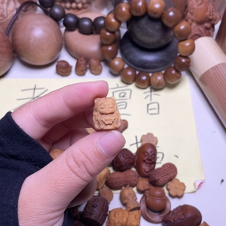檀香木手串/手链老山檀香凤九吊坠