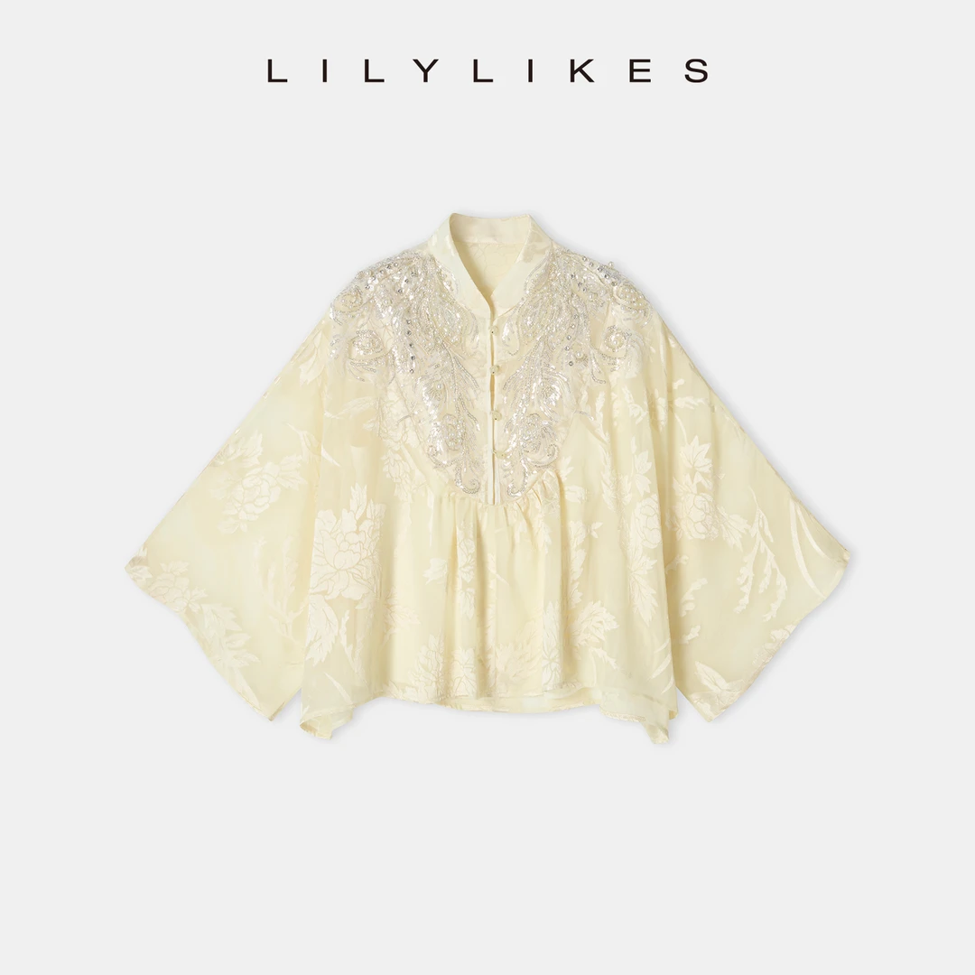 lilylikes-人丝烧花衬衫