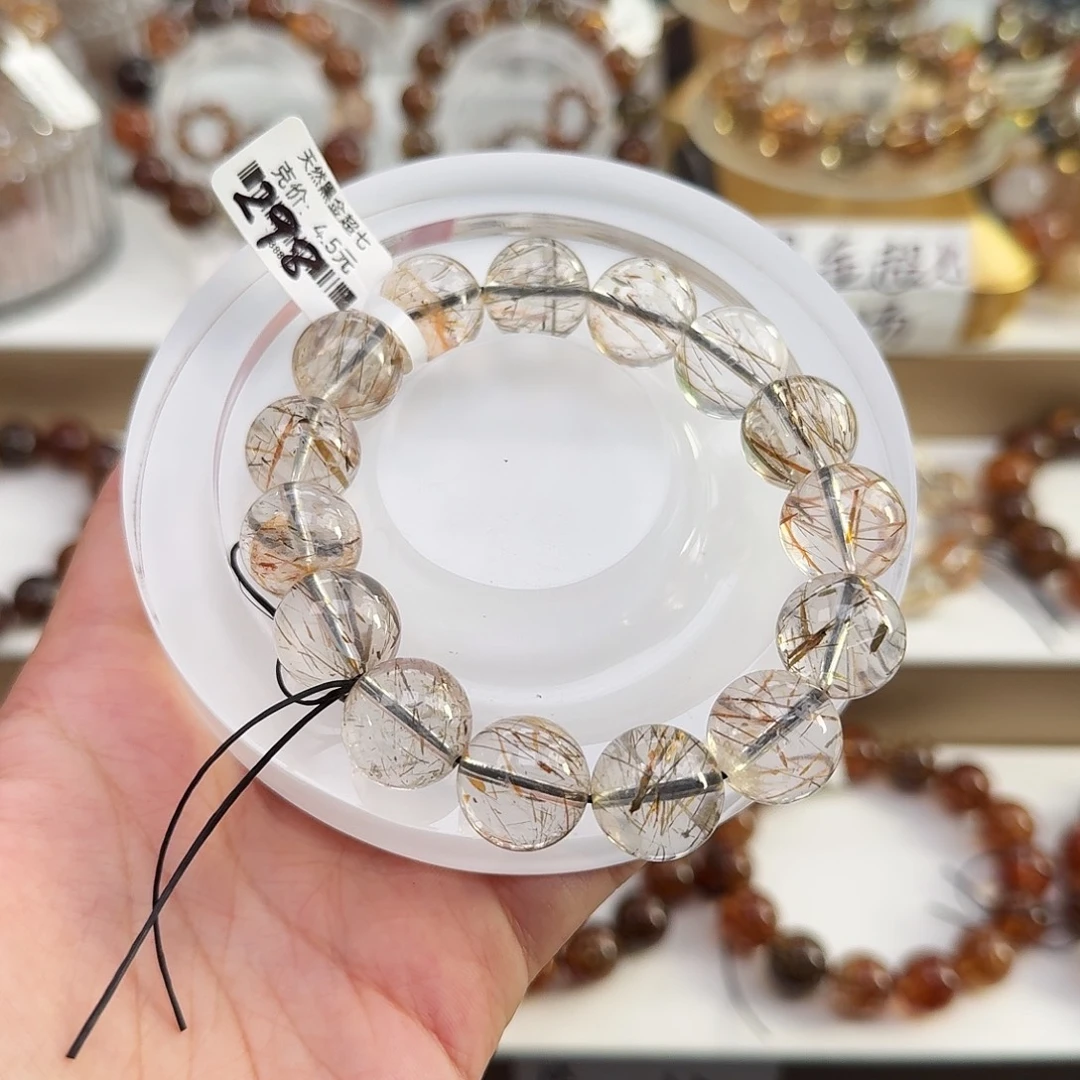 未镶嵌水晶手链黑金超七多样性发其一