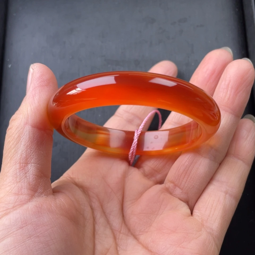 玛瑙/玉髓手镯未镶嵌52圈口