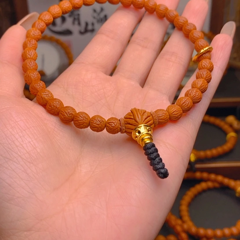 【闪购商品】手串桃核祝****来龙文桃核