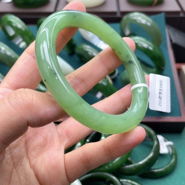 和田玉（碧玉）未镶嵌手镯5960