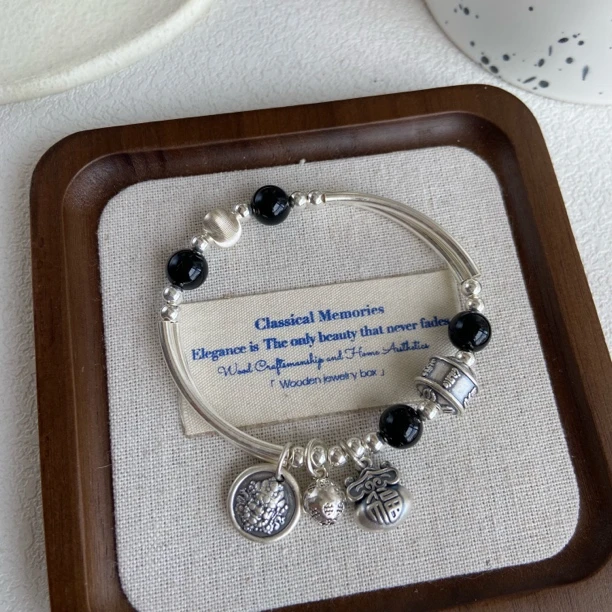 925银银制品 5001福满满手链