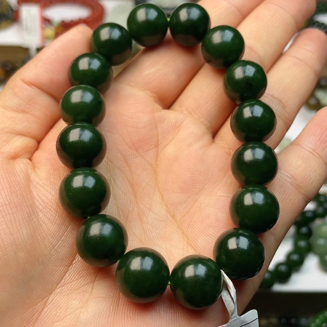 和田玉手串卡12.8未镶嵌