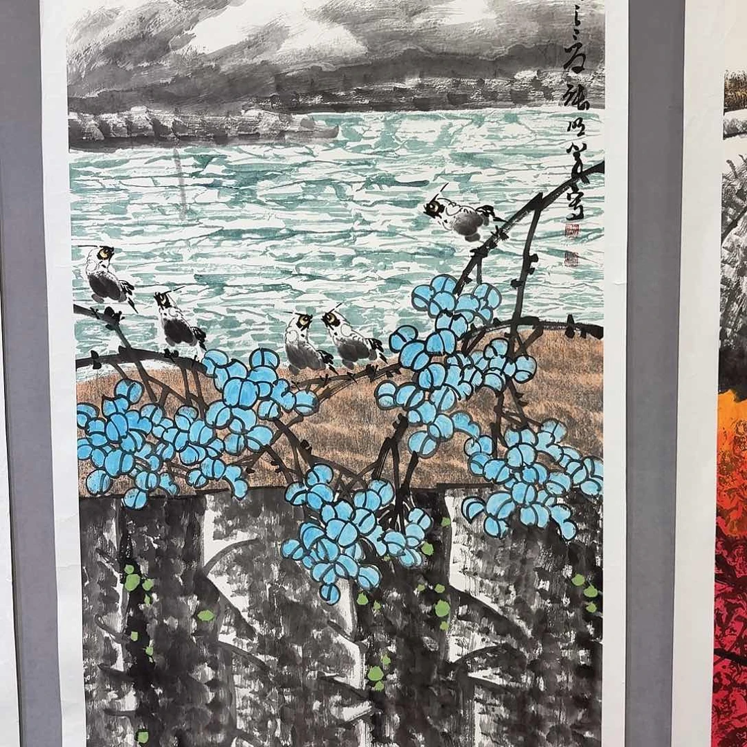 国画亲笔手绘放心去藏