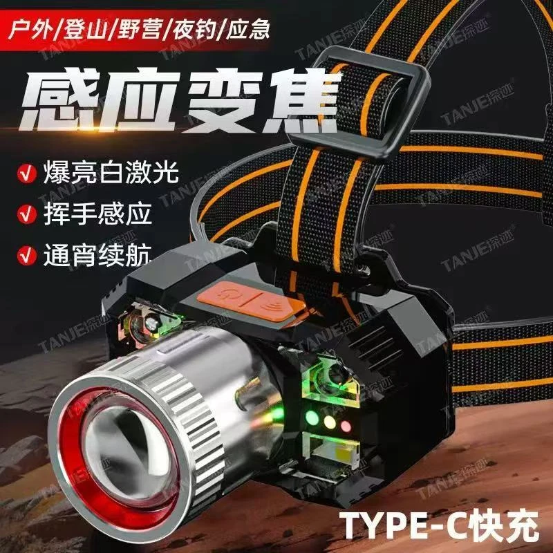 强光头灯可充电便携户外夜钓超亮头戴式矿灯