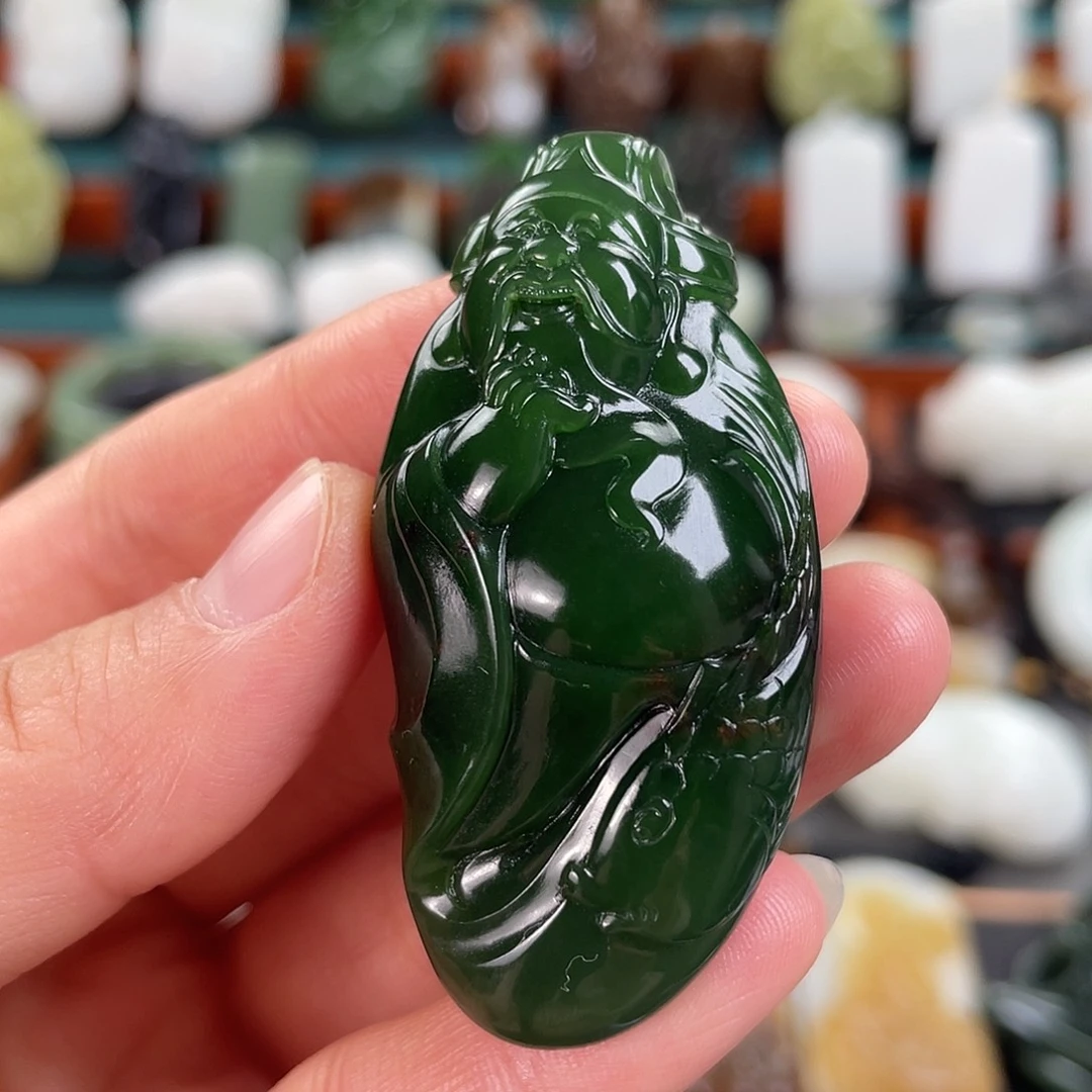 和田玉未镶嵌挂件