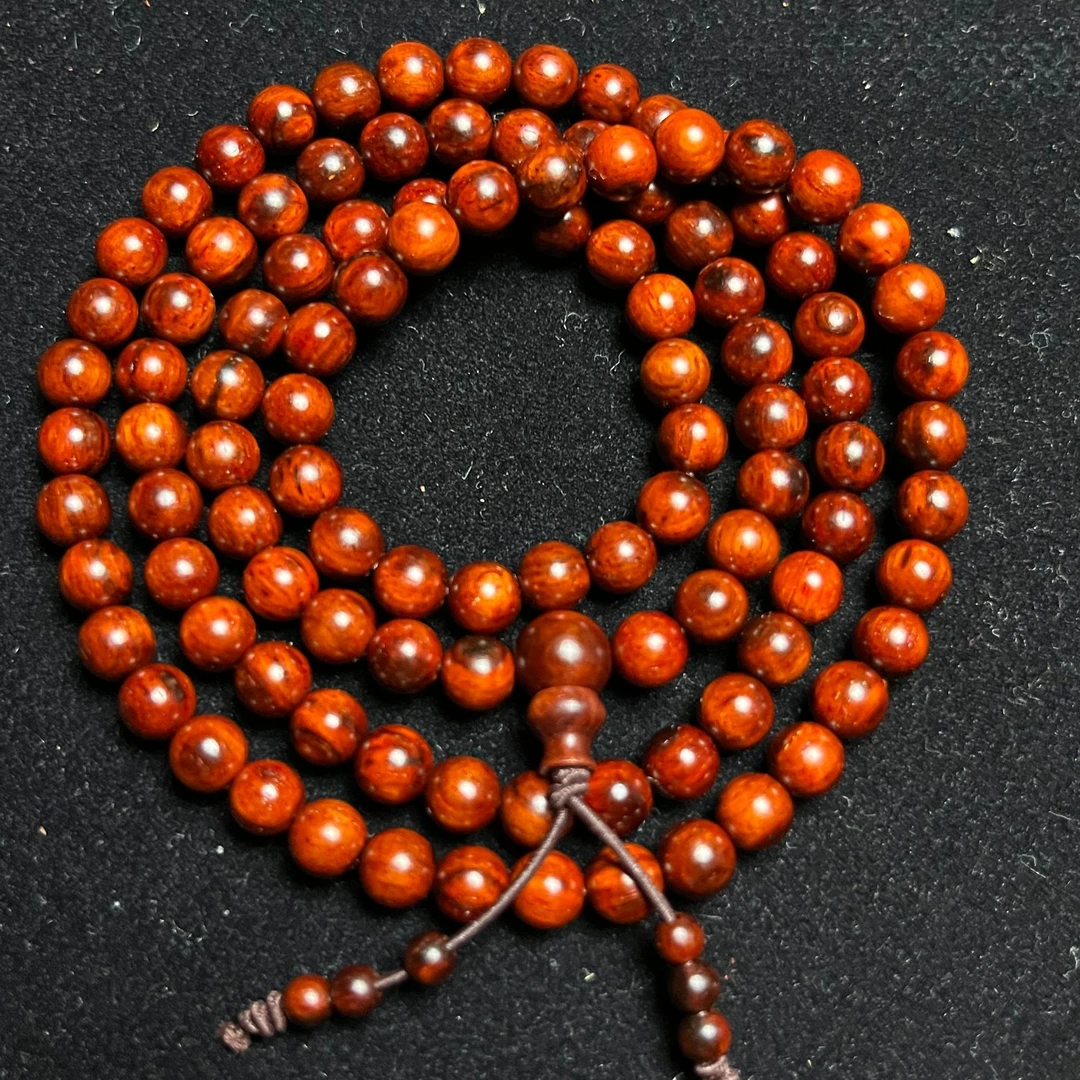 印度小叶紫檀男女情侣手串高油密