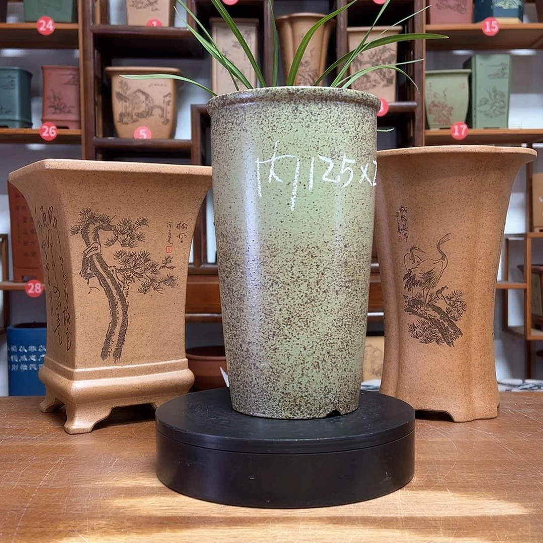 紫砂花盆周之夏精品紫砂花盆