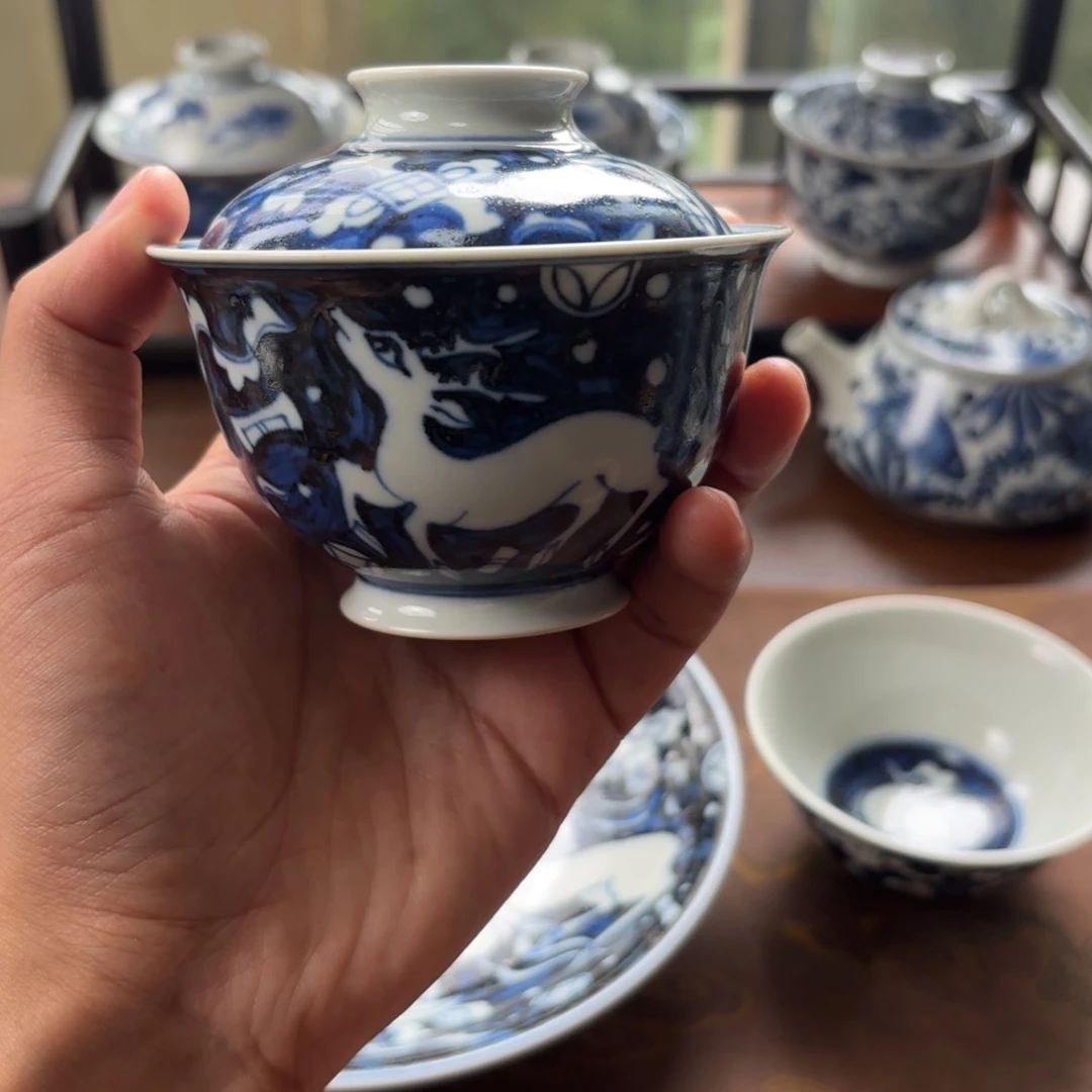 摆件景德镇手绘茶器