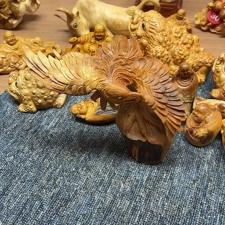 柏木太行崖柏手把摆件