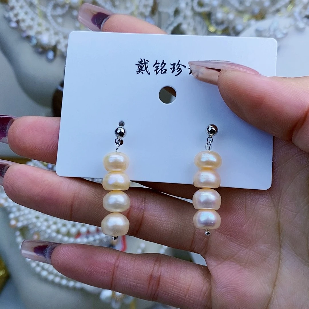 淡水珍珠颈饰银S925镶嵌
