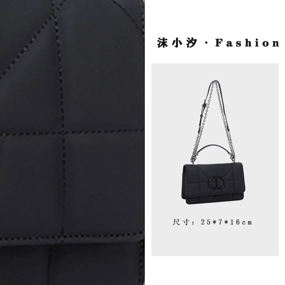 【一OneOirginal】QYX-98016-黑色轻奢斜挎女包-一一One Oirginal